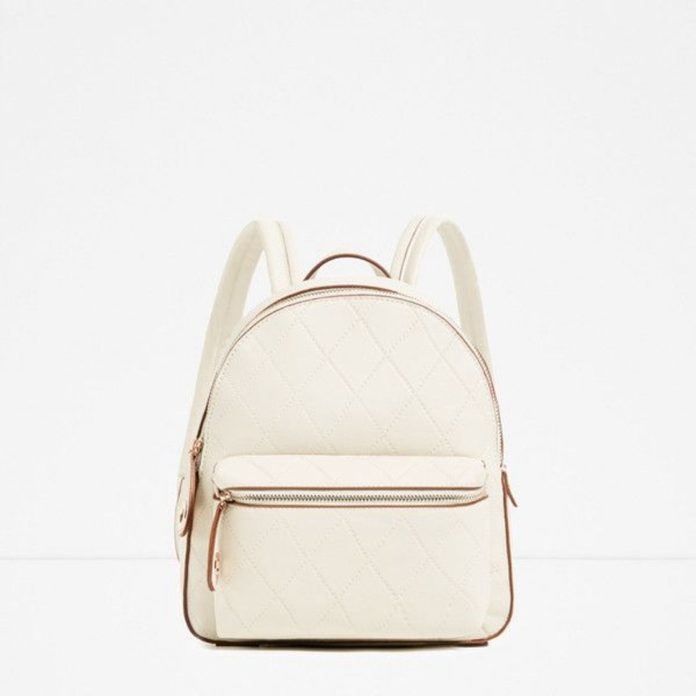 Zara Embossed Pocket Backpack